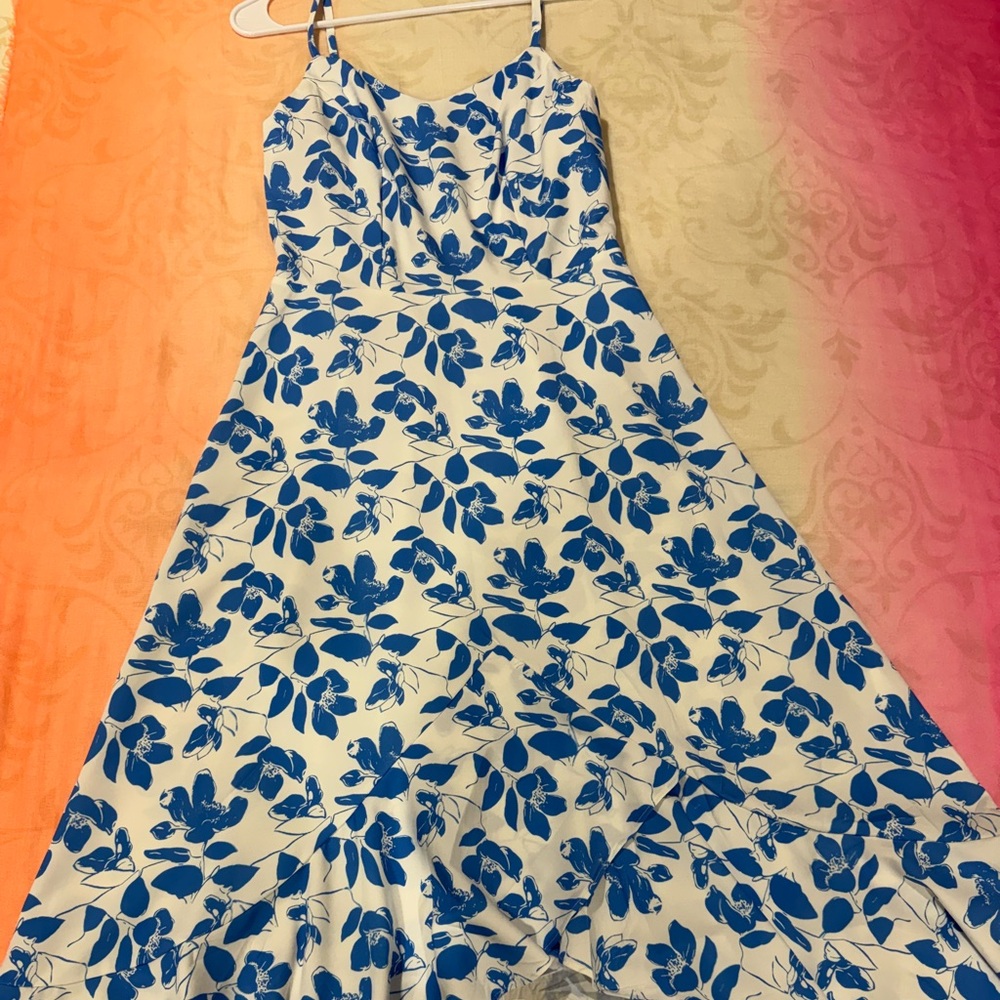 Blue Floral Maxi Dress